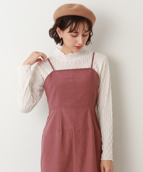 Cutie Blonde(キューティーブロンド)の「◆起毛シアーハイネックプルオーバー(Tシャツ/カットソー・レディース・ピンク系/ホワイト系/ブラック・02/03)」の11枚目の写真