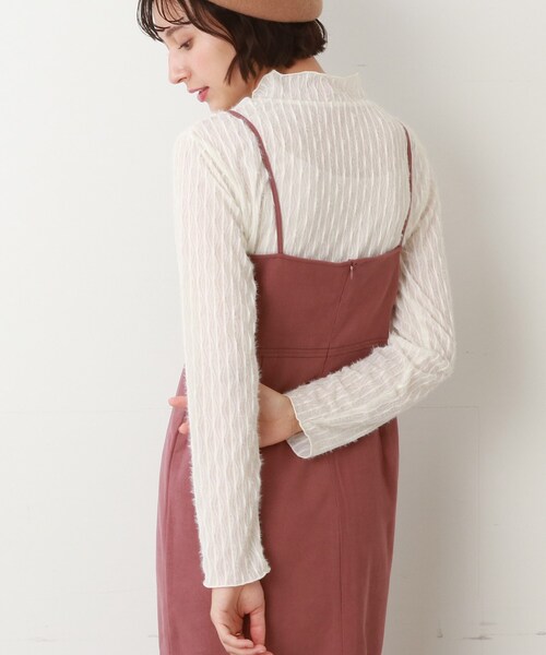 Cutie Blonde(キューティーブロンド)の「◆起毛シアーハイネックプルオーバー(Tシャツ/カットソー・レディース・ピンク系/ホワイト系/ブラック・02/03)」の13枚目の写真