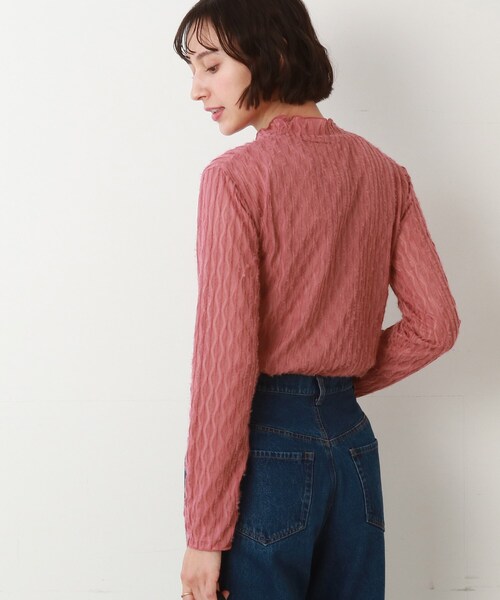 Cutie Blonde(キューティーブロンド)の「◆起毛シアーハイネックプルオーバー(Tシャツ/カットソー・レディース・ピンク系/ホワイト系/ブラック・02/03)」の20枚目の写真