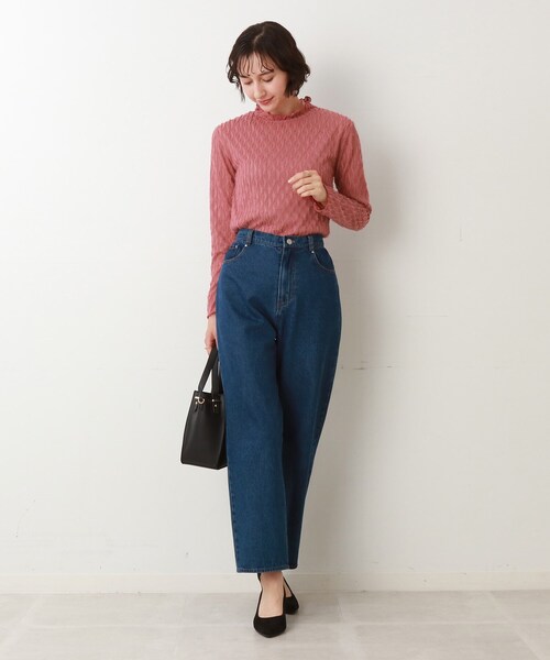 Cutie Blonde(キューティーブロンド)の「◆起毛シアーハイネックプルオーバー(Tシャツ/カットソー・レディース・ピンク系/ホワイト系/ブラック・02/03)」の21枚目の写真