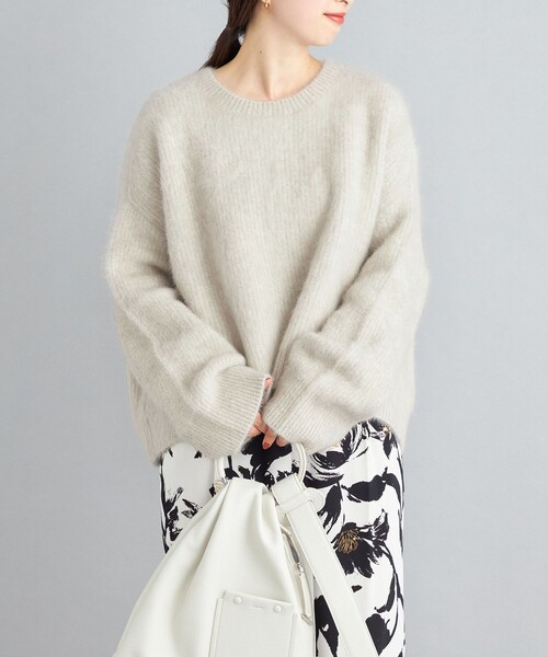 SHIPS（シップス）の「〈手洗い可能〉フォックス クルーネック ニット プルオーバー◆（ニット/セーター・レディース・ダークグレー/イエロー/スカイブルー/ナチュラル・ONE SIZE）」の17枚目の写真