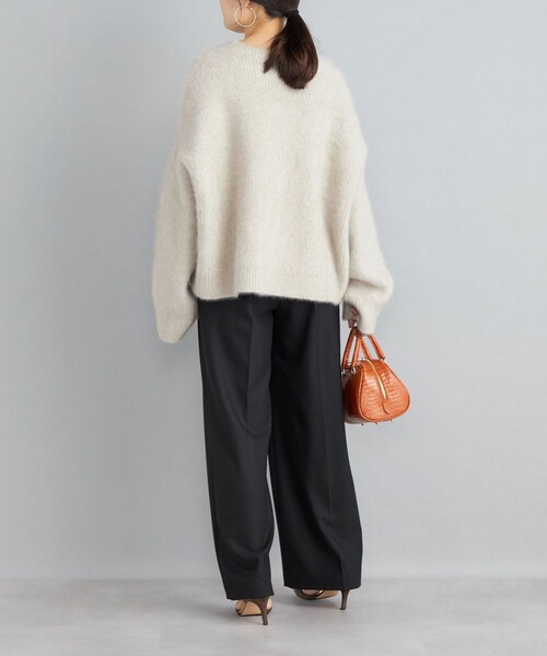 SHIPS（シップス）の「〈手洗い可能〉フォックス クルーネック ニット プルオーバー◆（ニット/セーター・レディース・ダークグレー/イエロー/スカイブルー/ナチュラル・ONE SIZE）」の19枚目の写真