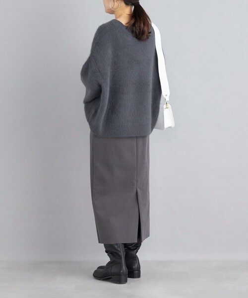 SHIPS（シップス）の「〈手洗い可能〉フォックス クルーネック ニット プルオーバー◆（ニット/セーター・レディース・ダークグレー/イエロー/スカイブルー/ナチュラル・ONE SIZE）」の21枚目の写真