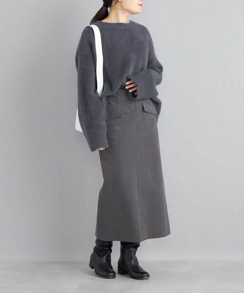 SHIPS（シップス）の「〈手洗い可能〉フォックス クルーネック ニット プルオーバー◆（ニット/セーター・レディース・ダークグレー/イエロー/スカイブルー/ナチュラル・ONE SIZE）」の11枚目の写真