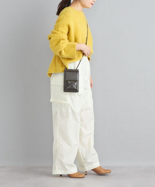 SHIPS（シップス）の「〈手洗い可能〉フォックス クルーネック ニット プルオーバー◆（ニット/セーター・レディース・ダークグレー/イエロー/スカイブルー/ナチュラル・ONE SIZE）」の13枚目の写真