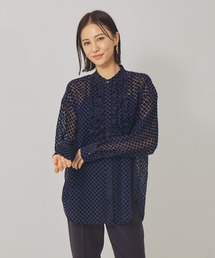 qualite | オパールドットフリルシャツ(シャツ/ブラウス)