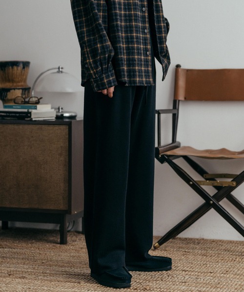 euan.（ユアン）の「euan. ウォッシャブル ウール ワイドストレート ニットパンツ（その他パンツ・メンズ・ブラック/ネイビー/ダークブラウン・M/L）」の15枚目の写真