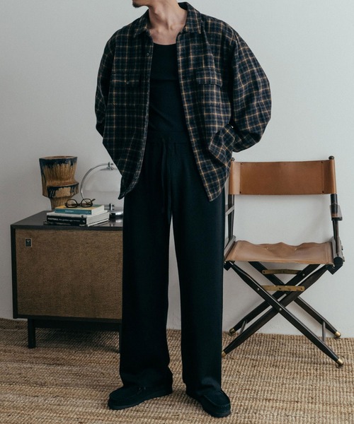 euan.（ユアン）の「euan. ウォッシャブル ウール ワイドストレート ニットパンツ（その他パンツ・メンズ・ブラック/ネイビー/ダークブラウン・M/L）」の18枚目の写真