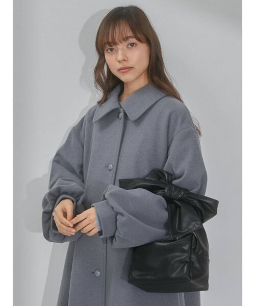 merry jenny（メリージェニー）の「ribbon square shoulder bag（ショルダーバッグ・レディース・アイボリー/ブラック・FREE）」の5枚目の写真