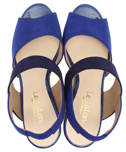 LE TALON(ルタロン)の「◇9cmハイショクダブルベルトウェッジ(サンダル・レディース・ベージュ/ブルー系その他/カーキ/ネイビー・36.5/35.5/37.5)」の11枚目の写真