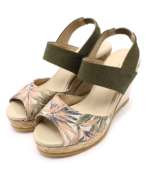 LE TALON(ルタロン)の「◇9cmハイショクダブルベルトウェッジ(サンダル・レディース・ベージュ/ブルー系その他/カーキ/ネイビー・36.5/35.5/37.5)」の13枚目の写真