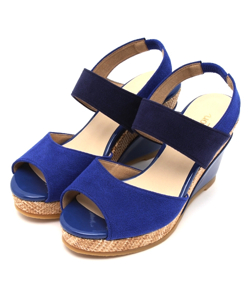 LE TALON(ルタロン)の「◇9cmハイショクダブルベルトウェッジ(サンダル・レディース・ベージュ/ブルー系その他/カーキ/ネイビー・36.5/35.5/37.5)」の15枚目の写真