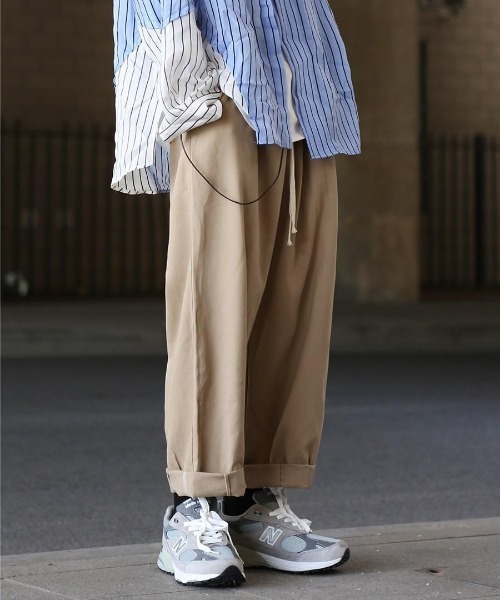 VIBGYOR（ヴィブジョー）の「【バーレスク】スーパールーズチノトラウザー(BQ)（チノパンツ・メンズ・ブラック/カーキ/ベージュ・MEDIUM/LARGE）」の9枚目の写真