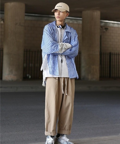 VIBGYOR（ヴィブジョー）の「【バーレスク】スーパールーズチノトラウザー(BQ)（チノパンツ・メンズ・ブラック/カーキ/ベージュ・MEDIUM/LARGE）」の14枚目の写真