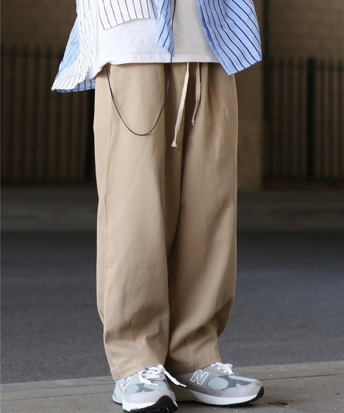 VIBGYOR（ヴィブジョー）の「【バーレスク】スーパールーズチノトラウザー(BQ)（チノパンツ・メンズ・ブラック/カーキ/ベージュ・MEDIUM/LARGE）」の6枚目の写真