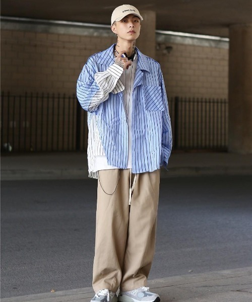 VIBGYOR（ヴィブジョー）の「【バーレスク】スーパールーズチノトラウザー(BQ)（チノパンツ・メンズ・ブラック/カーキ/ベージュ・MEDIUM/LARGE）」の10枚目の写真