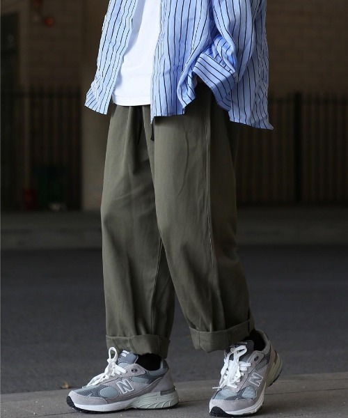 VIBGYOR（ヴィブジョー）の「【バーレスク】スーパールーズチノトラウザー(BQ)（チノパンツ・メンズ・ブラック/カーキ/ベージュ・MEDIUM/LARGE）」の7枚目の写真