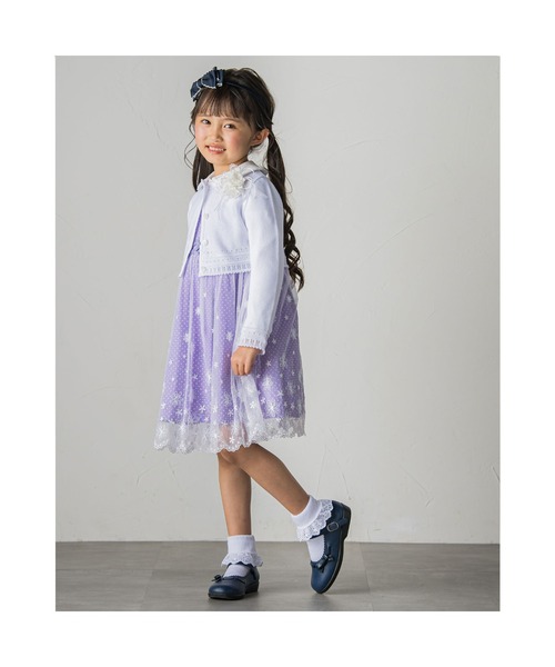 BeBe（ベベ）の「BeBe/日本製フォーマルニットカーディガン(110~130cm)（カーディガン/ボレロ・キッズ・ホワイト/ネイビー・110/120/130）」の17枚目の写真