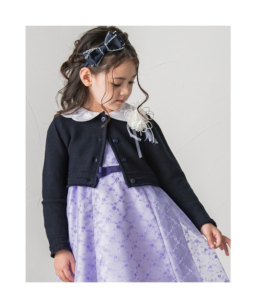 BeBe（ベベ）の「BeBe/日本製フォーマルニットカーディガン(110~130cm)（カーディガン/ボレロ・キッズ・ホワイト/ネイビー・110/120/130）」の20枚目の写真