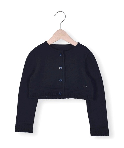 BeBe（ベベ）の「BeBe/日本製フォーマルニットカーディガン(110~130cm)（カーディガン/ボレロ・キッズ・ホワイト/ネイビー・110/120/130）」の15枚目の写真