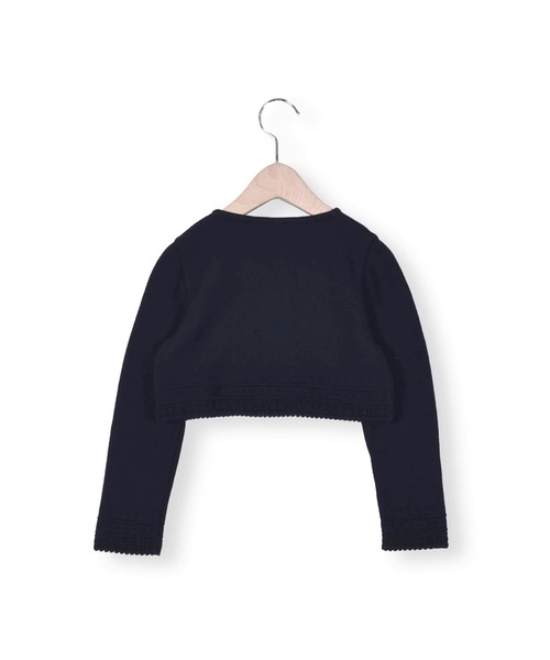 BeBe（ベベ）の「BeBe/日本製フォーマルニットカーディガン(110~130cm)（カーディガン/ボレロ・キッズ・ホワイト/ネイビー・110/120/130）」の11枚目の写真