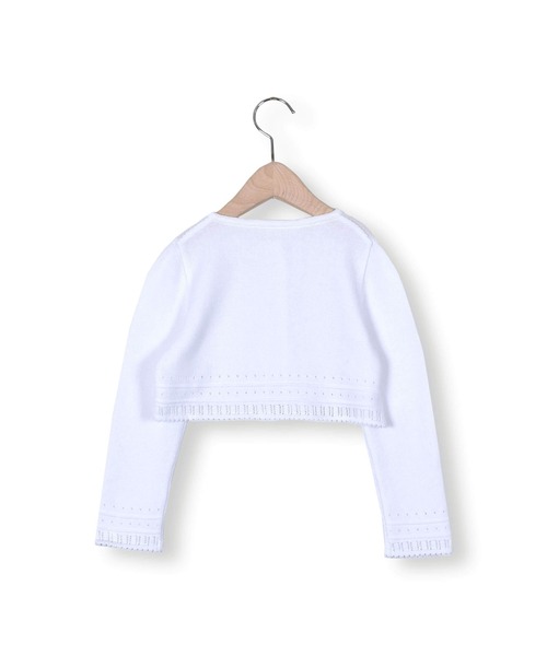 BeBe（ベベ）の「BeBe/日本製フォーマルニットカーディガン(110~130cm)（カーディガン/ボレロ・キッズ・ホワイト/ネイビー・110/120/130）」の16枚目の写真