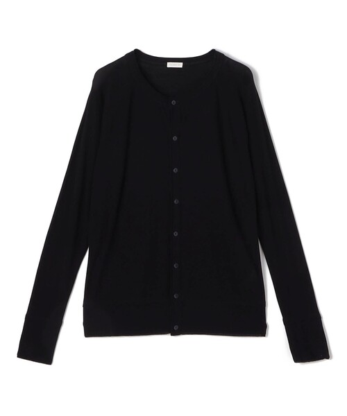 ガーゼフライスジャージー クルーネックカーディガン（カーディガン