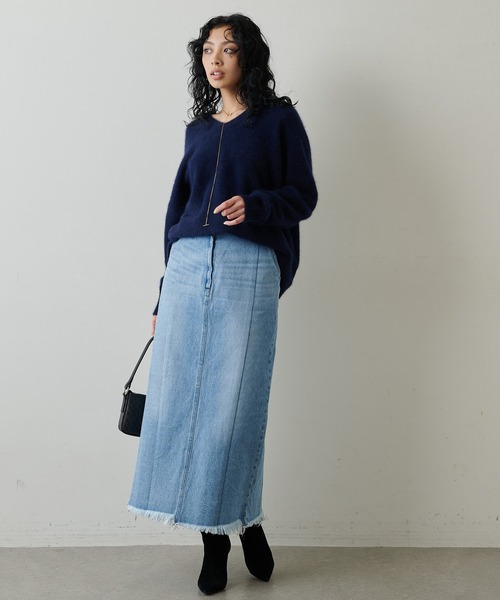 Whim Gazette（ウィムガゼット）の「ファーVネックプルオーバー