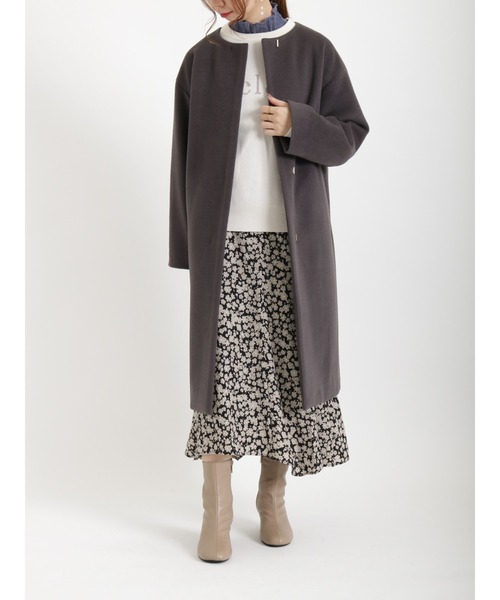 Te chichi（テチチ）の「フラワーレースハイネックカットソー（Tシャツ/カットソー・レディース・ブラック/オフホワイト/ブルー・ﾌﾘ-）」の8枚目の写真