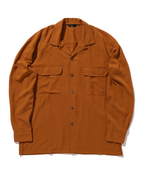 BEAMS（ビームス）の「BEAMS / ルーズ オープンカラーシャツ（シャツ/ブラウス・メンズ・オレンジ/ブラック・L/M/XL/S）」の15枚目の写真