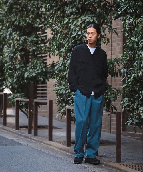 BEAMS（ビームス）の「BEAMS / ルーズ オープンカラーシャツ（シャツ/ブラウス・メンズ・オレンジ/ブラック・L/M/XL/S）」の5枚目の写真