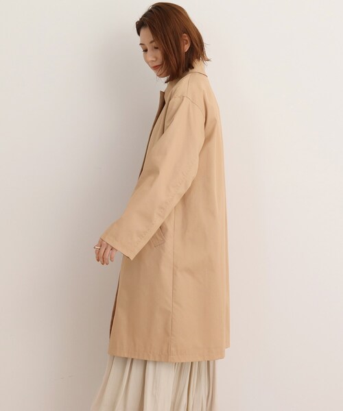 SHOO・LA・RUE（シューラルー）の「◆【着回ししやすい】ステンカラーコート（ステンカラーコート・レディース・ピンク系/ライトベージュ/ブラック・02/03/04）」の21枚目の写真