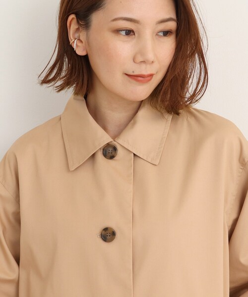 SHOO・LA・RUE（シューラルー）の「◆【着回ししやすい】ステンカラーコート（ステンカラーコート・レディース・ピンク系/ライトベージュ/ブラック・02/03/04）」の14枚目の写真