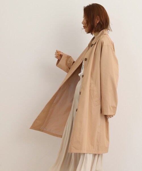 SHOO・LA・RUE（シューラルー）の「◆【着回ししやすい】ステンカラーコート（ステンカラーコート・レディース・ピンク系/ライトベージュ/ブラック・02/03/04）」の9枚目の写真