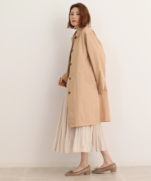 SHOO・LA・RUE（シューラルー）の「◆【着回ししやすい】ステンカラーコート（ステンカラーコート・レディース・ピンク系/ライトベージュ/ブラック・02/03/04）」の6枚目の写真