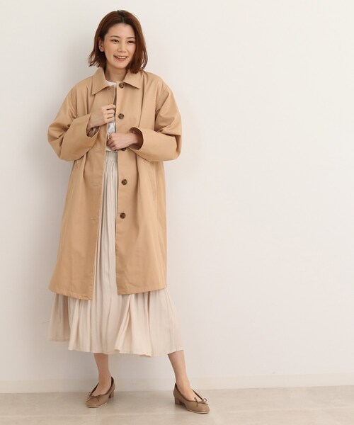 SHOO・LA・RUE（シューラルー）の「◆【着回ししやすい】ステンカラーコート（ステンカラーコート・レディース・ピンク系/ライトベージュ/ブラック・02/03/04）」の20枚目の写真