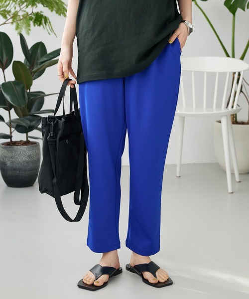 CRAFT STANDARD BOUTIQUE（クラフトスタンダードブティック）の「カラーイージーパンツ（その他パンツ・レディース・ブルー/グリーン/イエロー/ネイビー/ブラック・M/L）」の4枚目の写真
