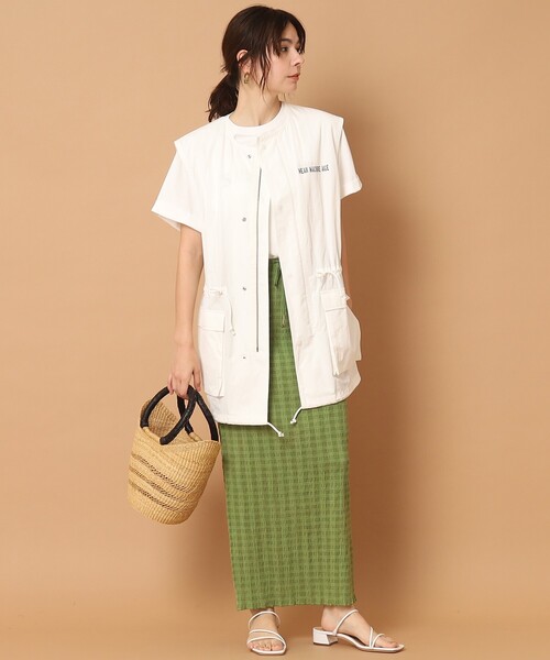 Pheeta（フィータ）の「◆Pheeta(フィータ) 【別注】Veraタイトスカート (セットアップ可）（スカート・レディース・ブラック/グリーン/ピンク系・00）」の14枚目の写真