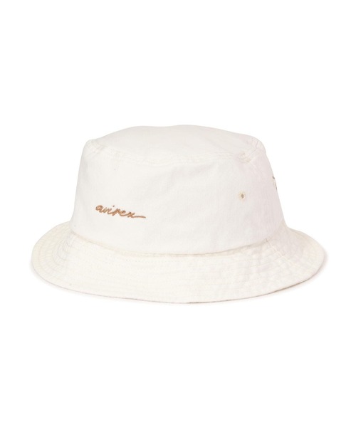AVIREX（アヴィレックス）の「SCRIBBLING BUCKET HAT/ スクリブリング バケットハット（ハット・レディース・その他6/ホワイト系2・F）」の3枚目の写真