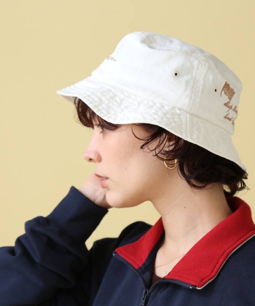 AVIREX（アヴィレックス）の「SCRIBBLING BUCKET HAT/ スクリブリング バケットハット（ハット・レディース・その他6/ホワイト系2・F）」の11枚目の写真