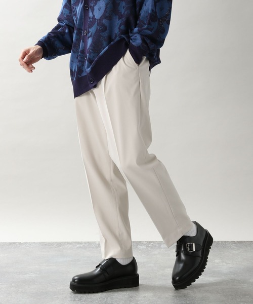 RAGEBLUE（レイジブルー）の「ライトPE/セミワイド/テーパードスラックスパンツ（スラックス・メンズ・パープル系その他/ライトグリーン/ライトグレー/ブラウン/ブラック/オフホワイト/ネイビー・SMALL/MEDIUM/LARGE）」の12枚目の写真