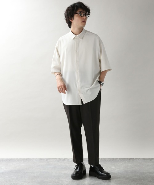 RAGEBLUE（レイジブルー）の「ライトPE/セミワイド/テーパードスラックスパンツ（スラックス・メンズ・パープル系その他/ライトグリーン/ライトグレー/ブラウン/ブラック/オフホワイト/ネイビー・SMALL/MEDIUM/LARGE）」の14枚目の写真