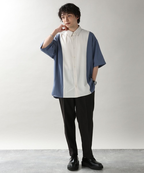 RAGEBLUE（レイジブルー）の「ライトPE/セミワイド/テーパードスラックスパンツ（スラックス・メンズ・パープル系その他/ライトグリーン/ライトグレー/ブラウン/ブラック/オフホワイト/ネイビー・SMALL/MEDIUM/LARGE）」の15枚目の写真