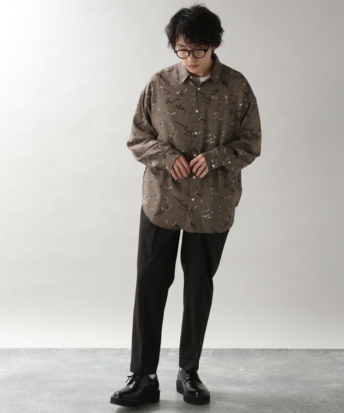 RAGEBLUE（レイジブルー）の「ライトPE/セミワイド/テーパードスラックスパンツ（スラックス・メンズ・パープル系その他/ライトグリーン/ライトグレー/ブラウン/ブラック/オフホワイト/ネイビー・SMALL/MEDIUM/LARGE）」の18枚目の写真