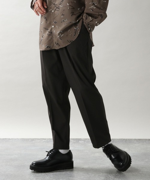 RAGEBLUE（レイジブルー）の「ライトPE/セミワイド/テーパードスラックスパンツ（スラックス・メンズ・パープル系その他/ライトグリーン/ライトグレー/ブラウン/ブラック/オフホワイト/ネイビー・SMALL/MEDIUM/LARGE）」の20枚目の写真