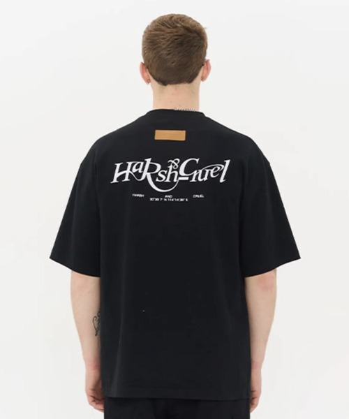 HARSH AND CRUEL(ハーシュアンドクルーエル)の「革タグ付きプリントTシャツ HC23S3TP01【Harsh and Cruel】(Tシャツ/カットソー・メンズ・ホワイト/アイボリー/ブラック・L/M/XL)」の11枚目の写真
