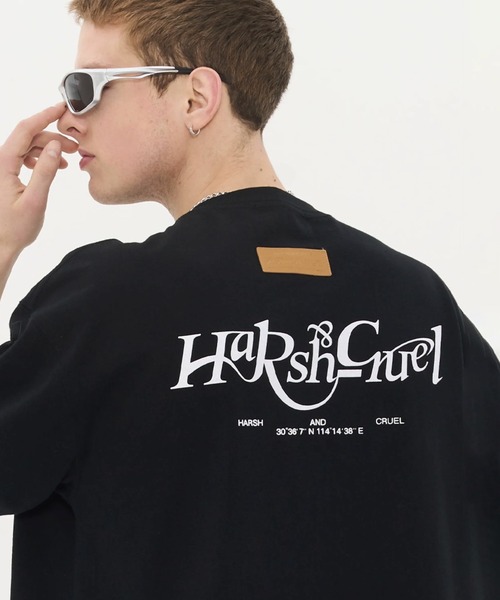 HARSH AND CRUEL(ハーシュアンドクルーエル)の「革タグ付きプリントTシャツ HC23S3TP01【Harsh and Cruel】(Tシャツ/カットソー・メンズ・ホワイト/アイボリー/ブラック・L/M/XL)」の13枚目の写真