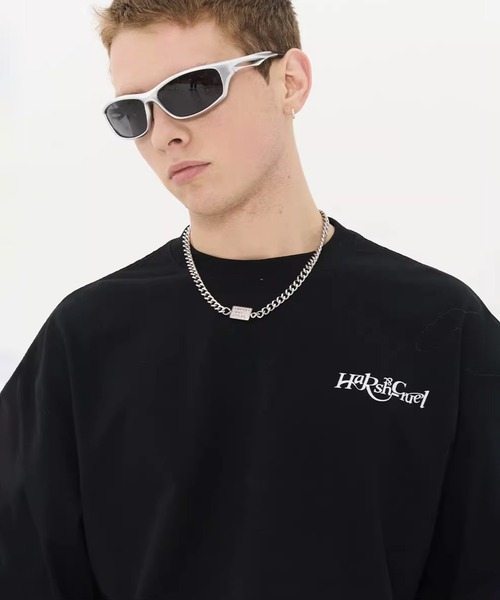 HARSH AND CRUEL(ハーシュアンドクルーエル)の「革タグ付きプリントTシャツ HC23S3TP01【Harsh and Cruel】(Tシャツ/カットソー・メンズ・ホワイト/アイボリー/ブラック・L/M/XL)」の14枚目の写真