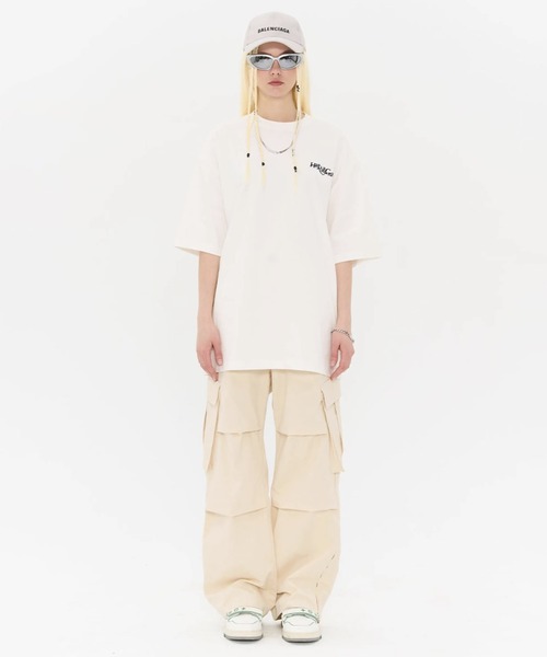 HARSH AND CRUEL(ハーシュアンドクルーエル)の「革タグ付きプリントTシャツ HC23S3TP01【Harsh and Cruel】(Tシャツ/カットソー・メンズ・ホワイト/アイボリー/ブラック・L/M/XL)」の18枚目の写真