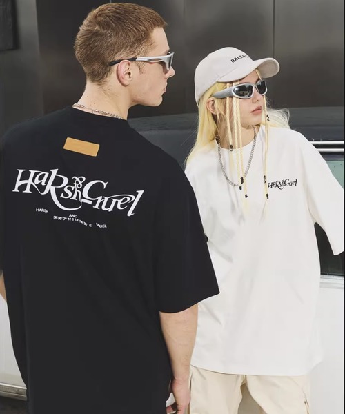 HARSH AND CRUEL(ハーシュアンドクルーエル)の「革タグ付きプリントTシャツ HC23S3TP01【Harsh and Cruel】(Tシャツ/カットソー・メンズ・ホワイト/アイボリー/ブラック・L/M/XL)」の20枚目の写真